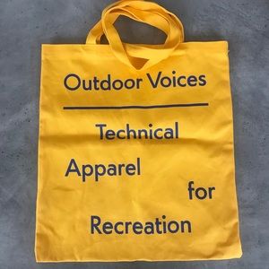 NEW - Outdoor Voices - Tote Bag - Yellow - Boston